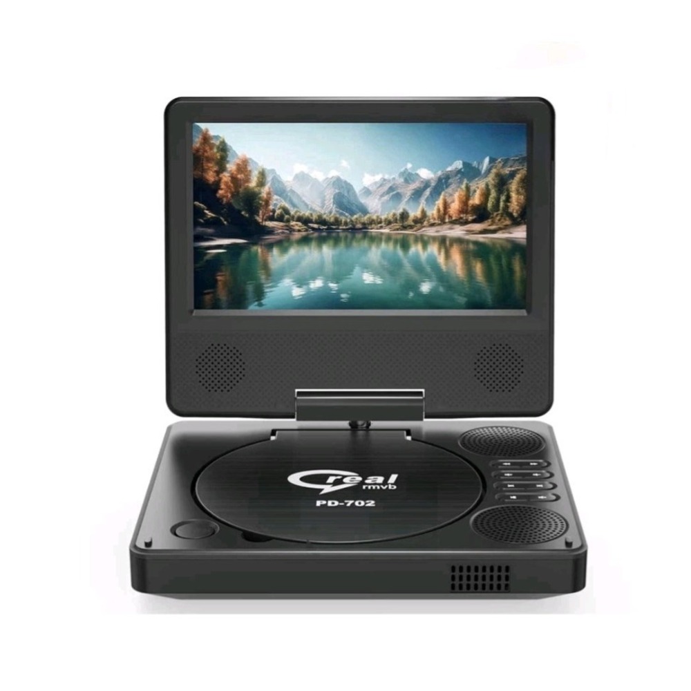 PJGCWB 9.5" Portable DVD Player PD-702 Black USB Connectivity - NEW